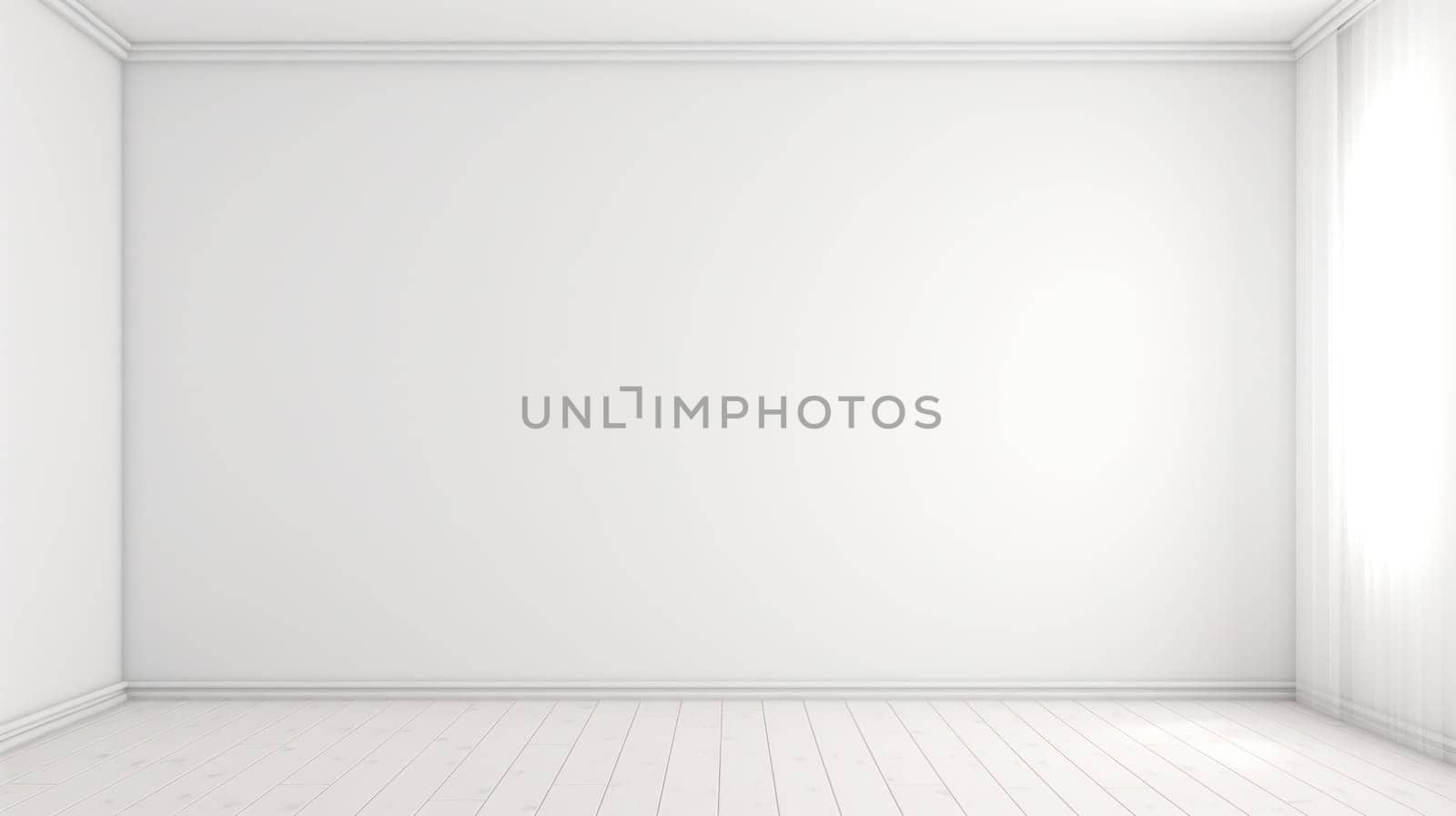 white house interior wall mockup, layout element for graphic design .Generative AI