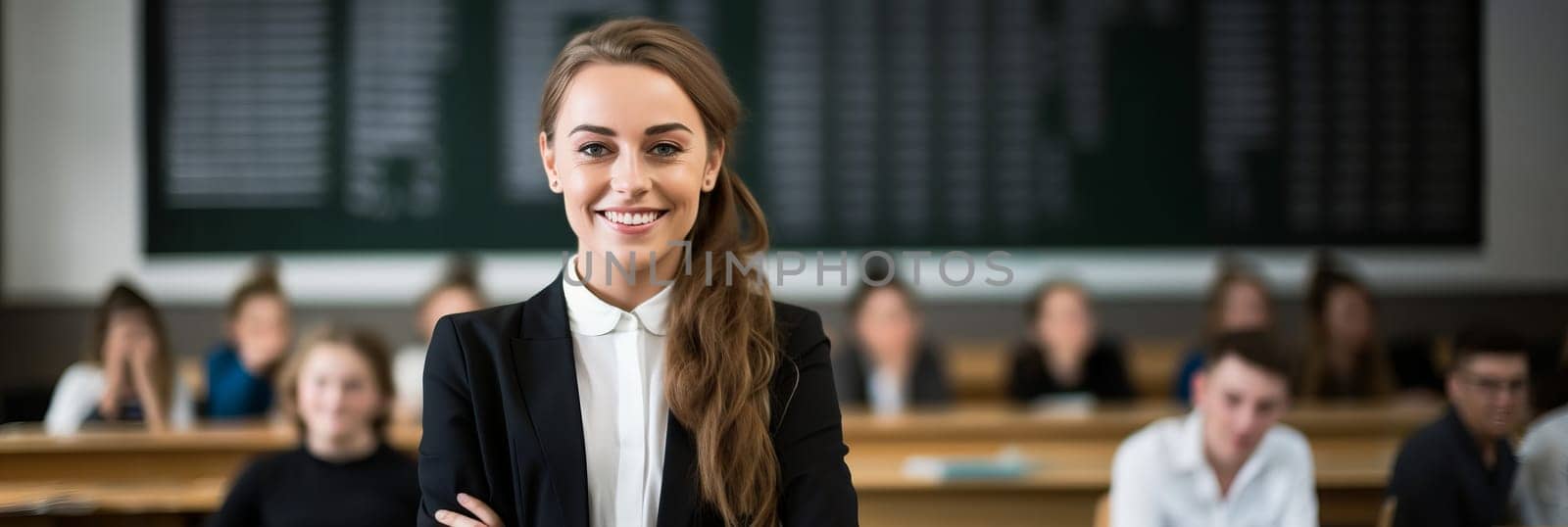 Woman at the university
