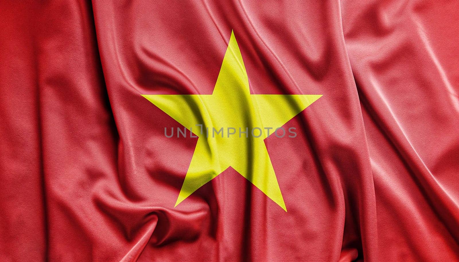 Flag of Vietnam with texture
