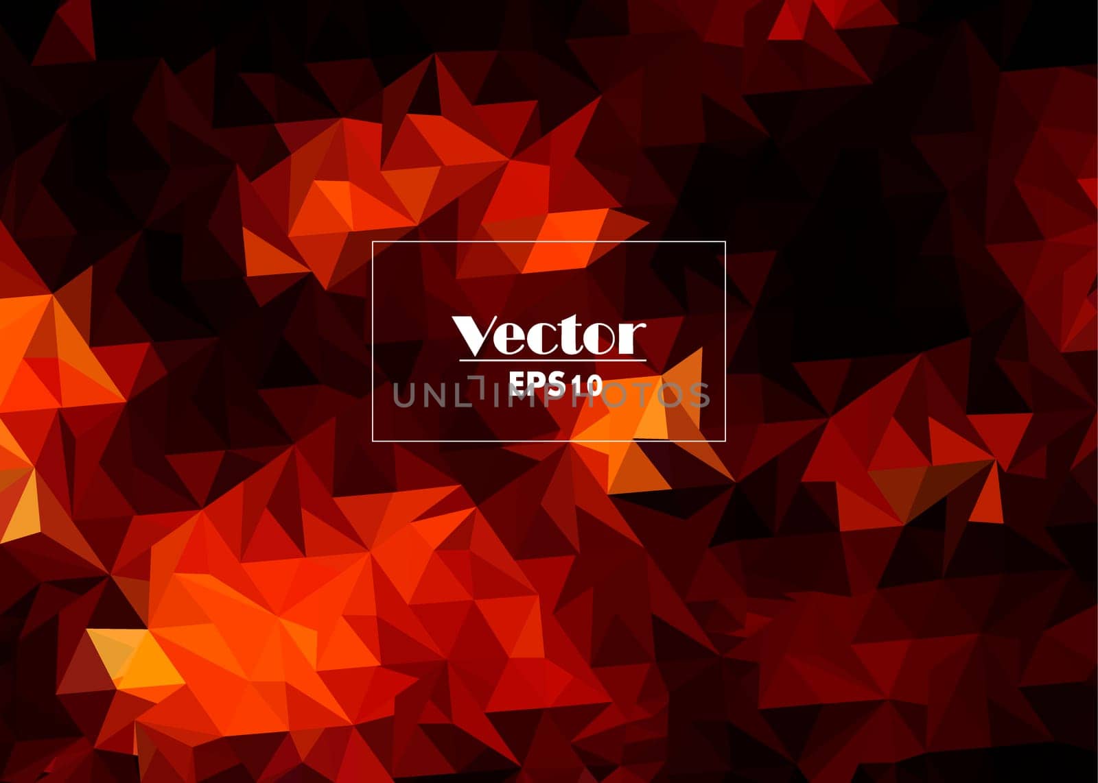 Abstract vector background with triangles. Red geometric vector illustration. Creative design template.