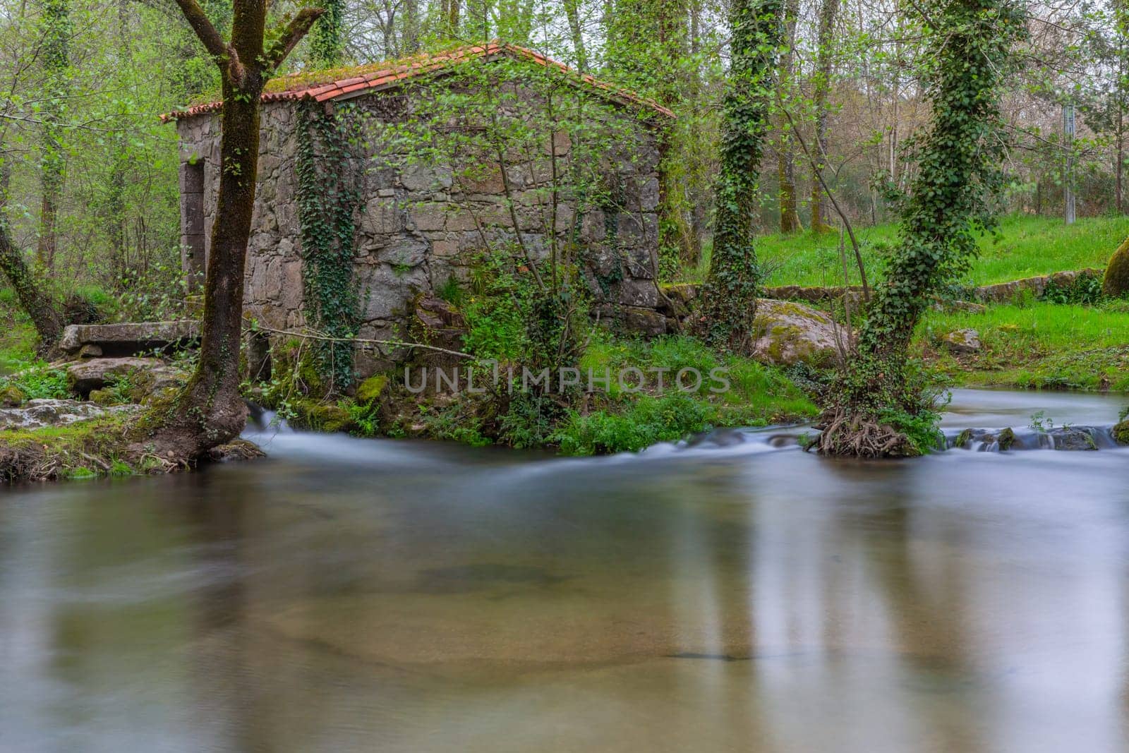 Long Exposure near an old watermill in Homem River, Amares, Portugal