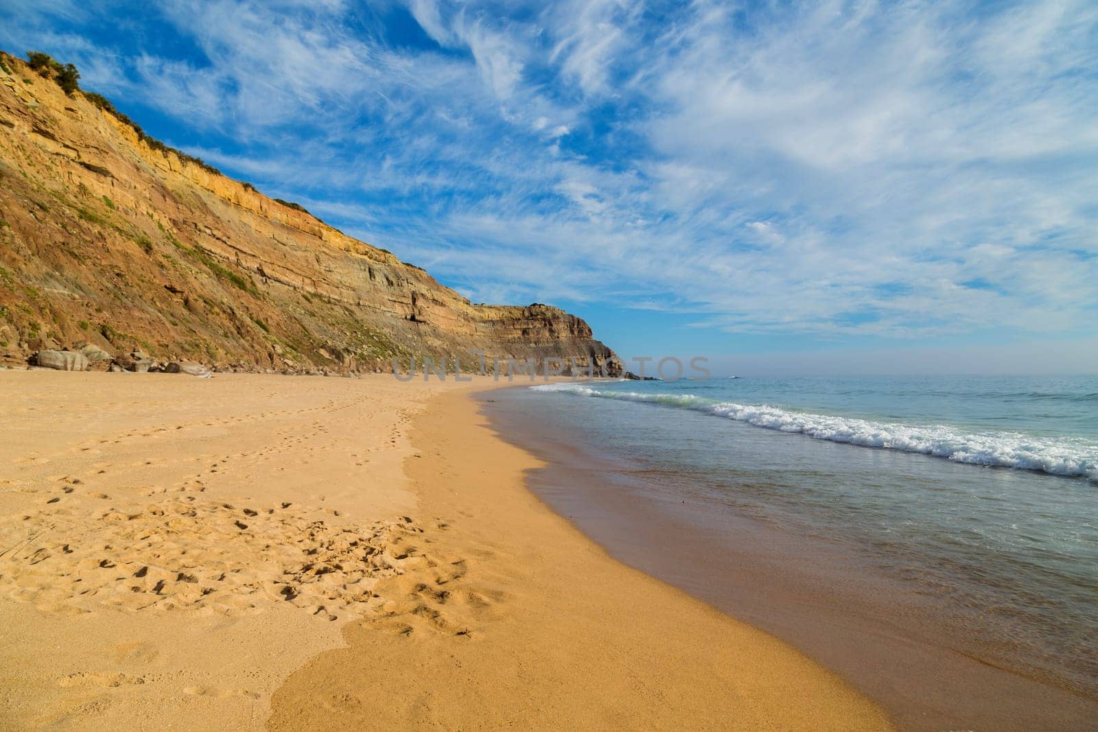 Beautiful empty beach in Alentejo, Portugal