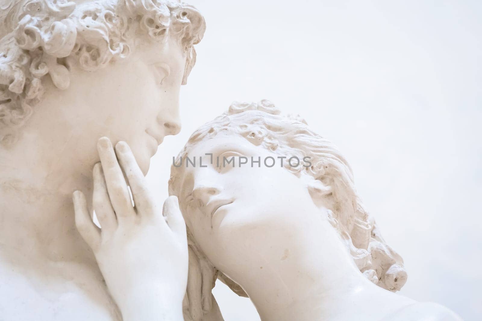 Possagno, Italy - July 2022: Venus and Adonis, work by Antonio Canova, 1794 - Venere e Adone