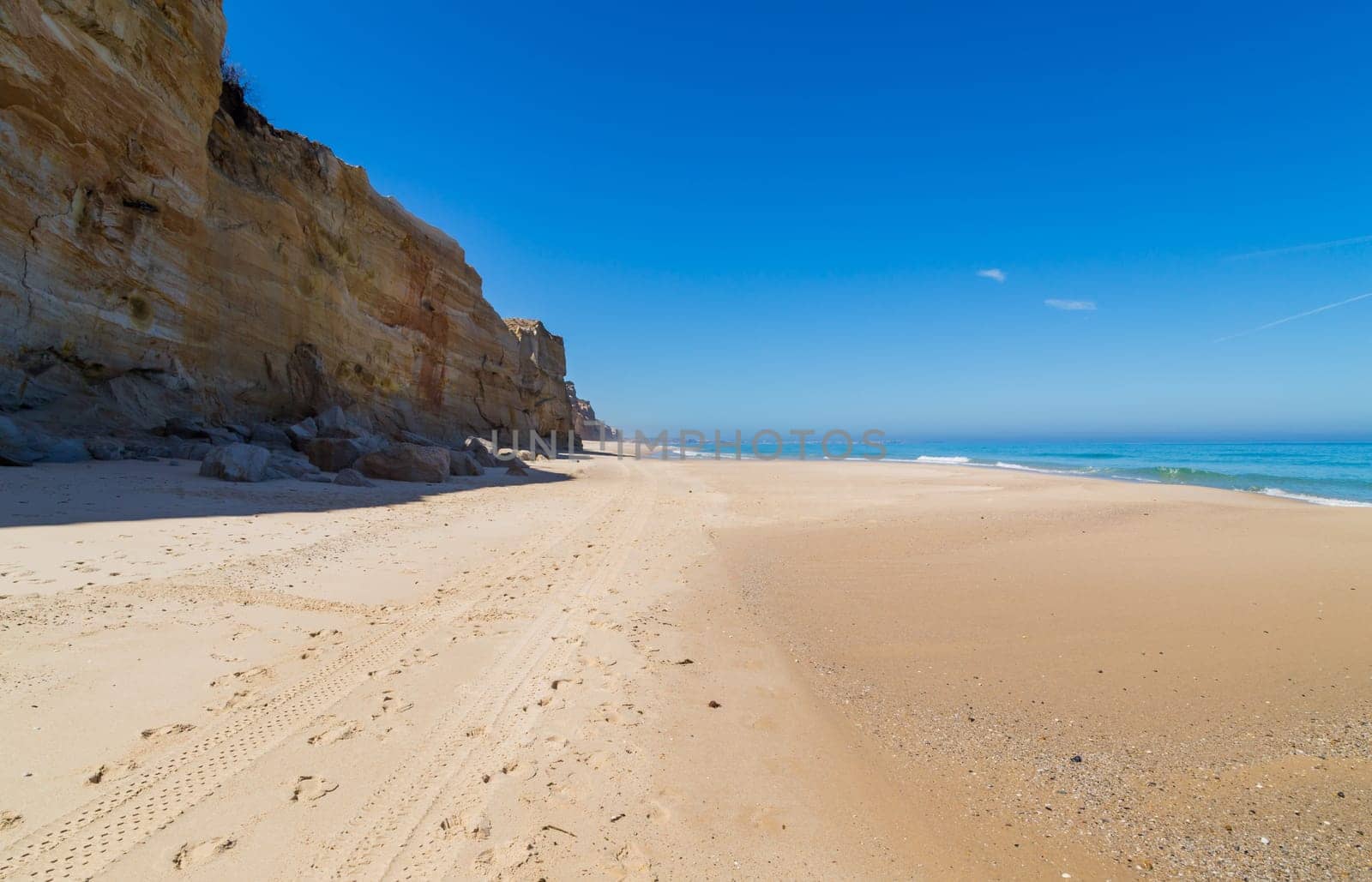 Beautiful empty beach in Alentejo, Portugal