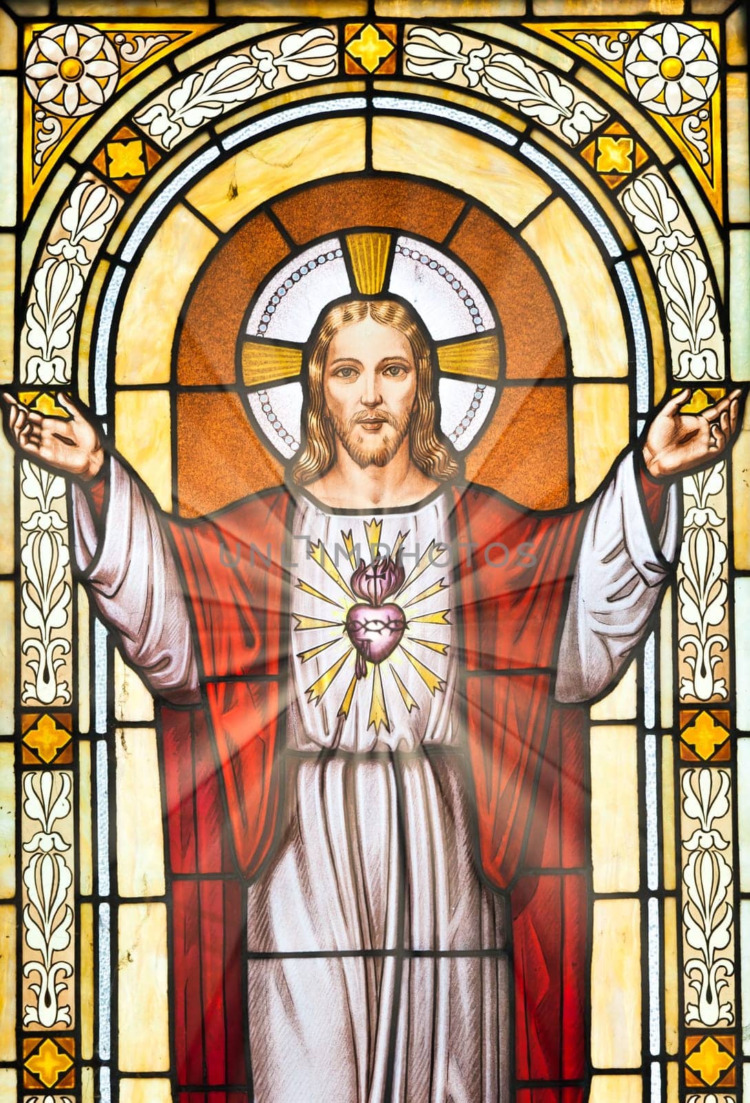 Jesus Christ light. Symbol of love, faith, peace, spiritual resurrection
