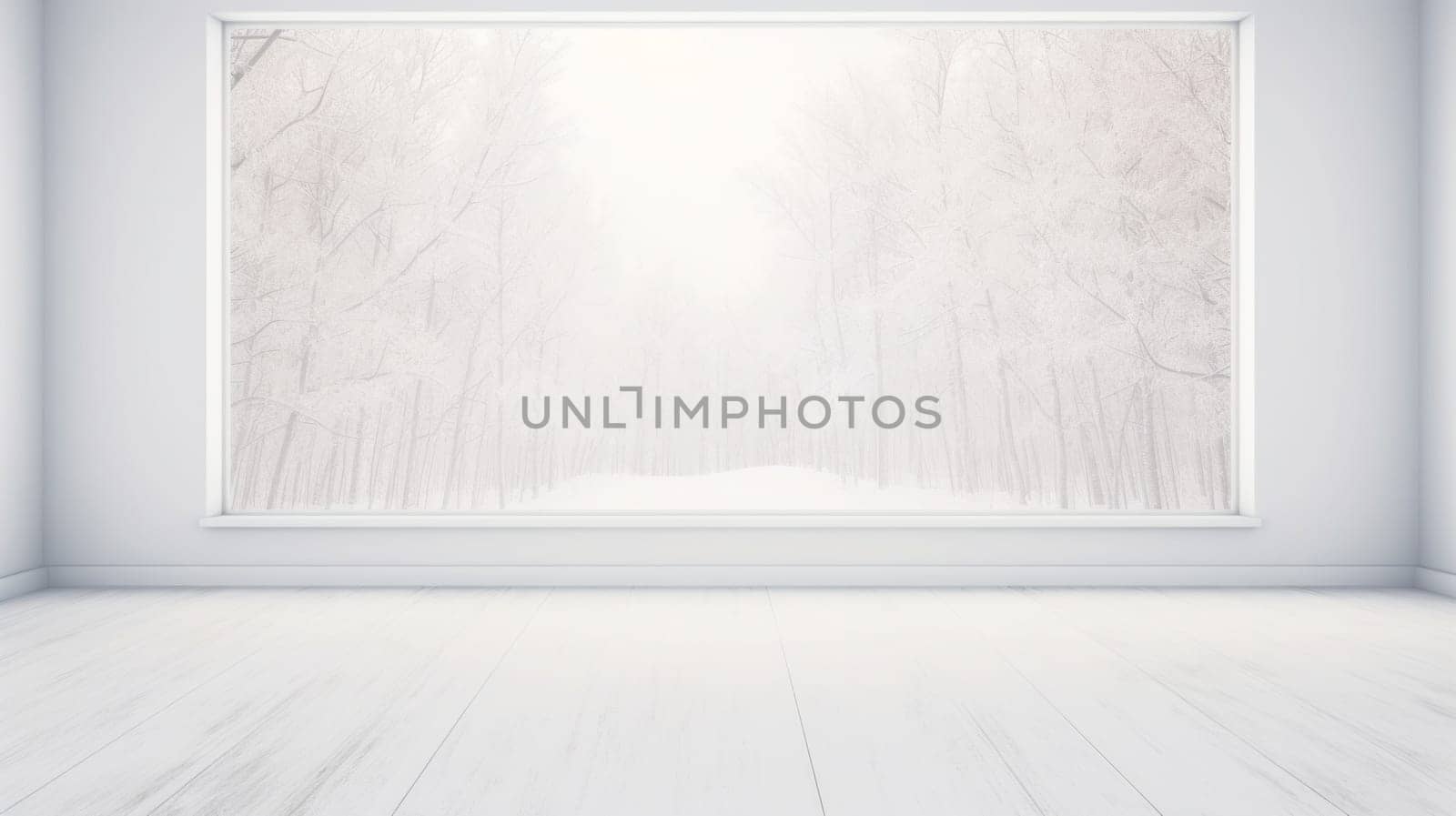 white house interior wall mockup, layout element for graphic design .Generative AI