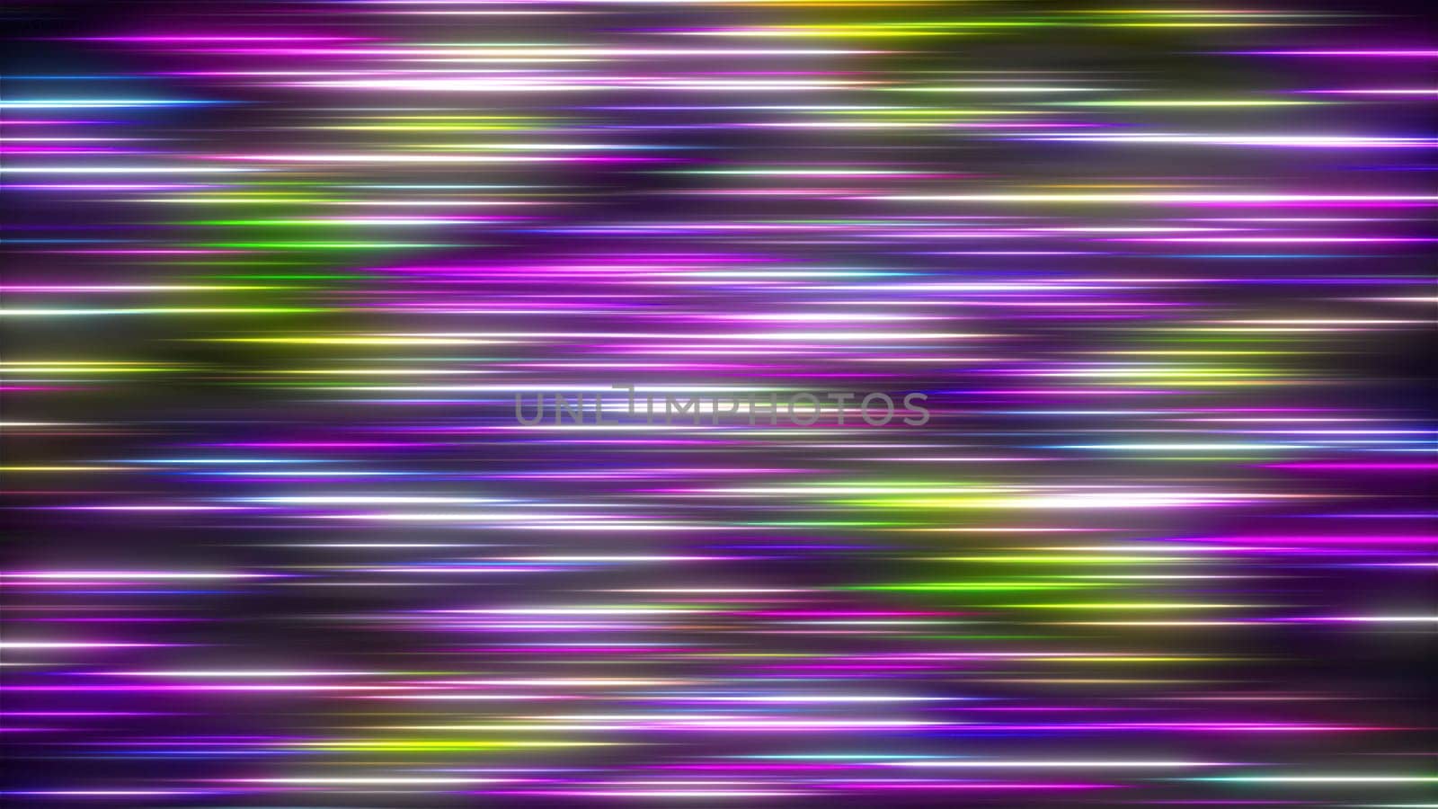 Bright small neon lines. Computer generated 3d render