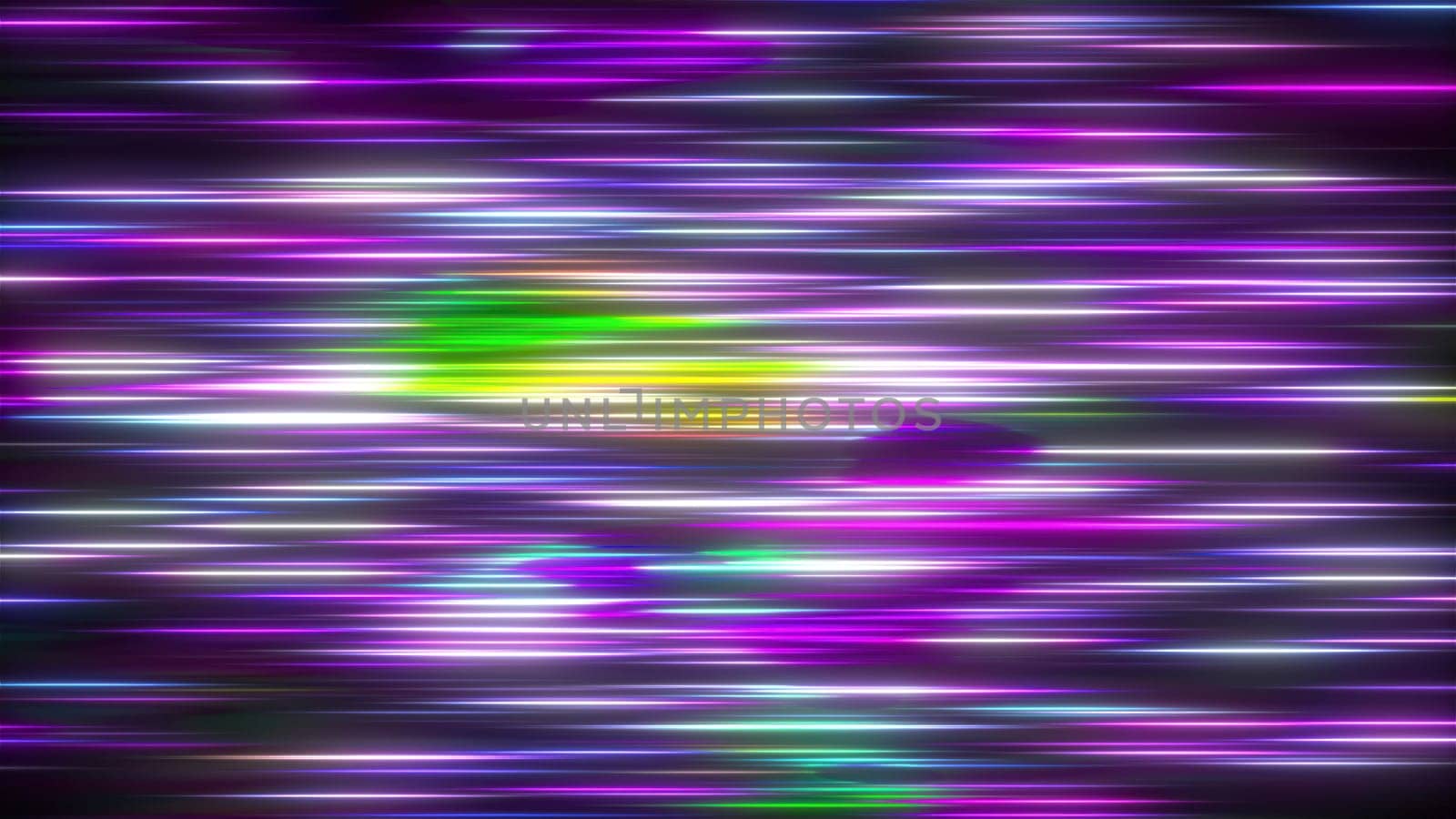Bright small neon lines. Computer generated 3d render