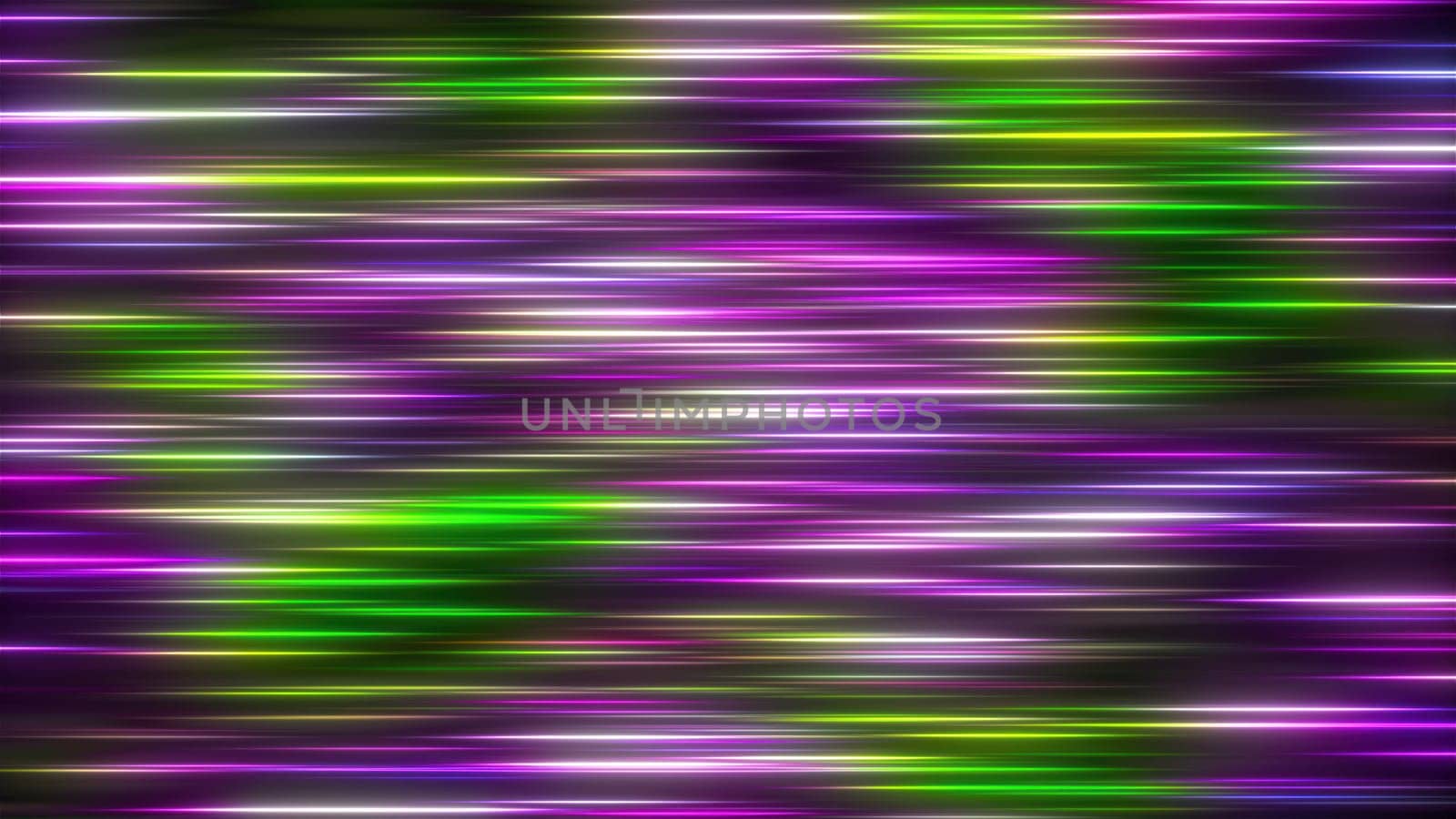 Bright small neon lines. Computer generated 3d render