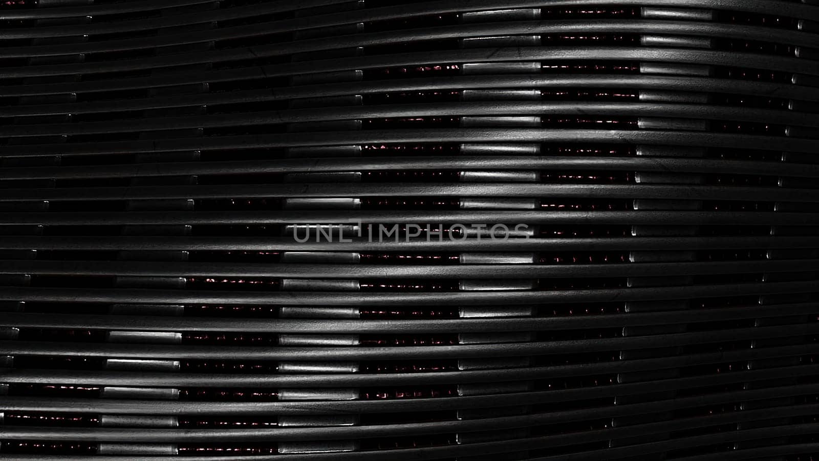 Black grid waves. Computer generated 3d render