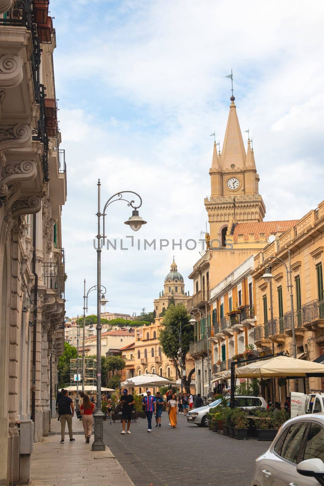 Messina, Italy, Sicily - 26 September 2023 – Messina Cathedral. Messina Cathedral was consecrated in 1197 by Archbishop Berardo. Destroyed several times in the course of history.