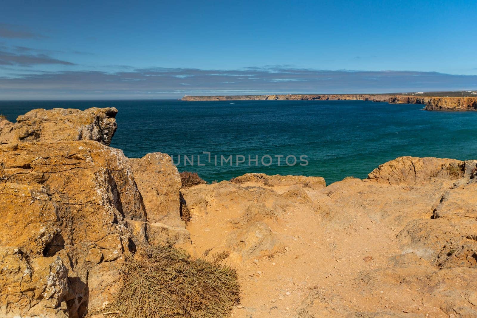 Cliffs in Sagres coast. Algarve, Portugal