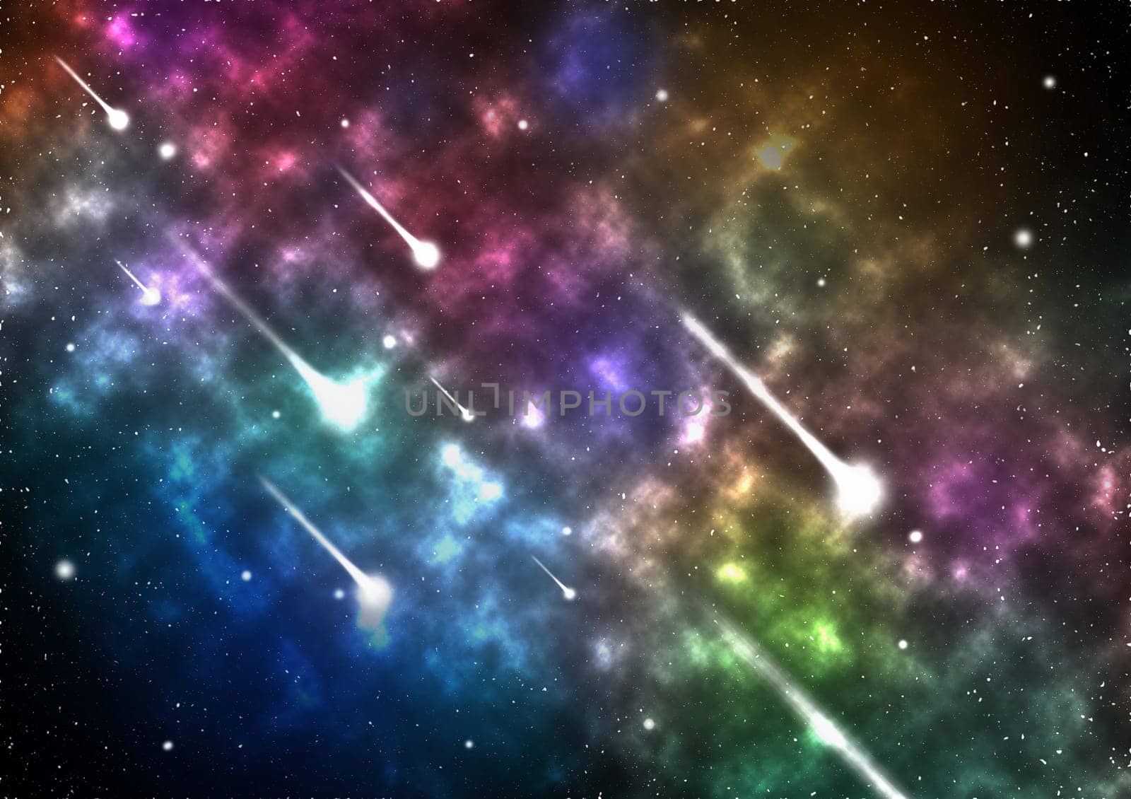 Space galaxy abstract background with bright stars in universe