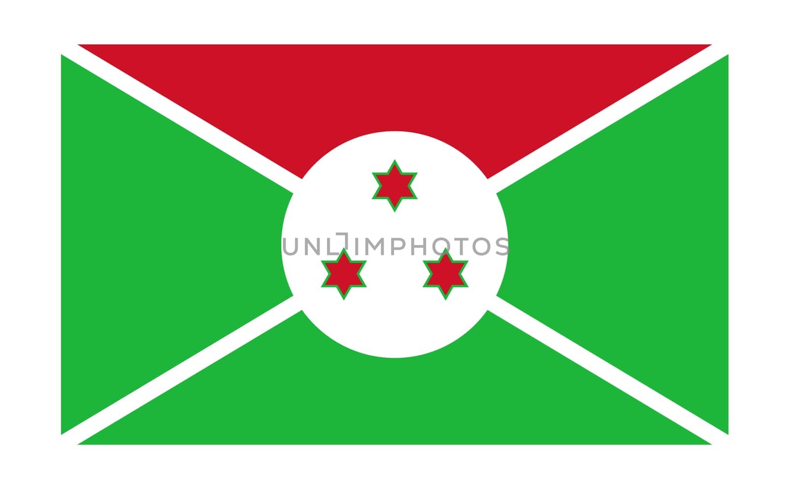 Burundi flag. Burundi national flag. Fabric Texture. Republic of Burundi. African country