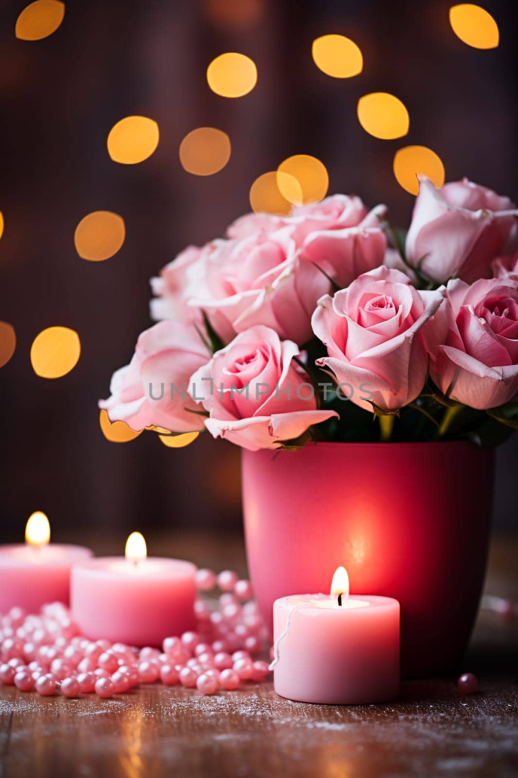 Faith, hope, love and Valentine's Day background. AI generativ.