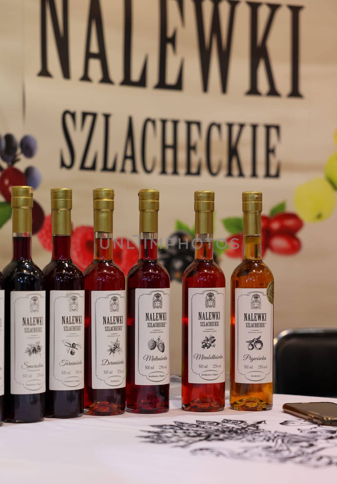 Cracow, Poland - November 17, 2022: International Wine Trade Fair ENOEXPO in Cracow. Producers of wine from all around the world meet the importers distributors and representatives.