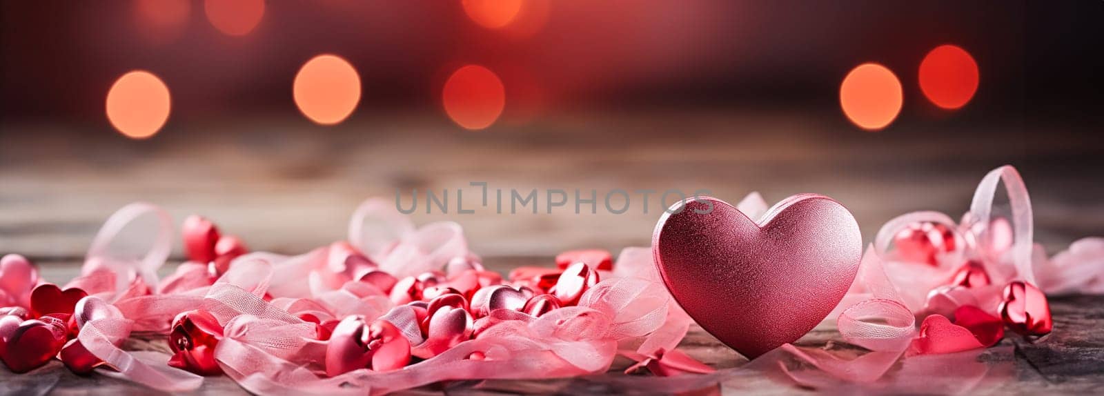 Faith, hope, love and Valentine's Day background. AI generativ.