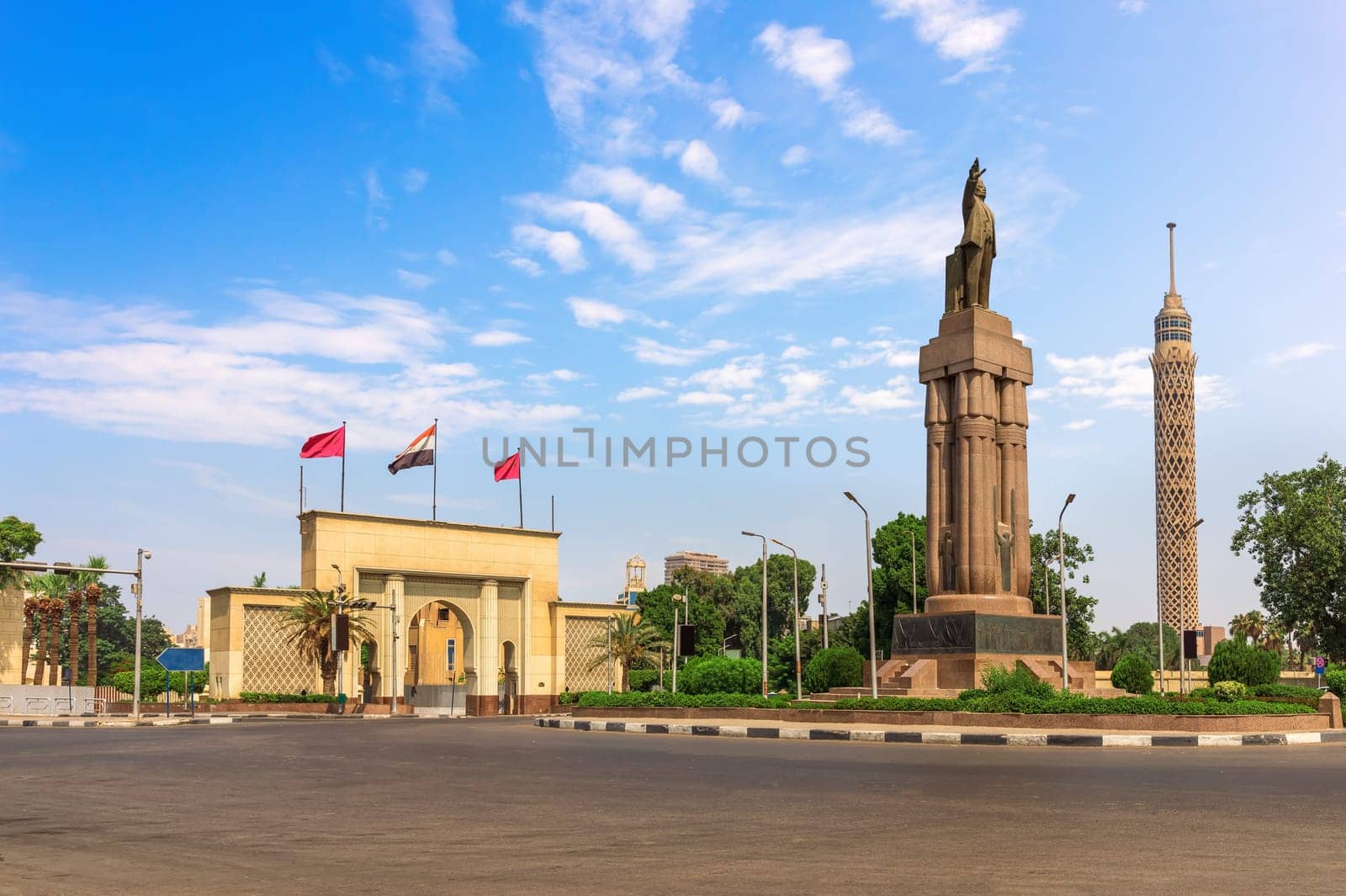Famous landmarks in the government center of Cairo, thr capital of Egypt.