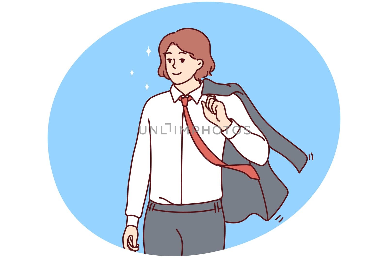 Smiling businesswoman in suit