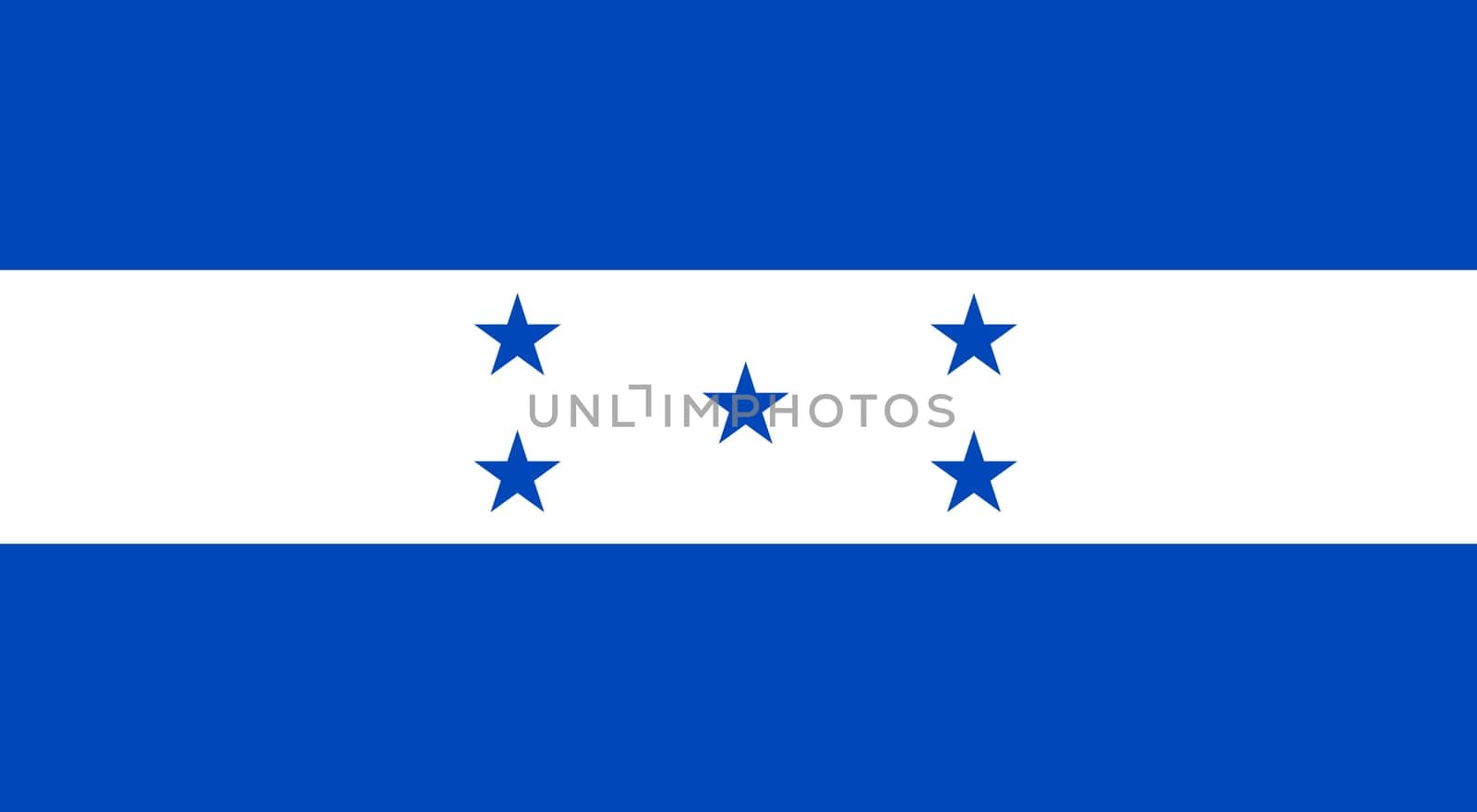 Flag of Honduras. National Honduras flag. State symbol. Republic of Honduras. Central American country