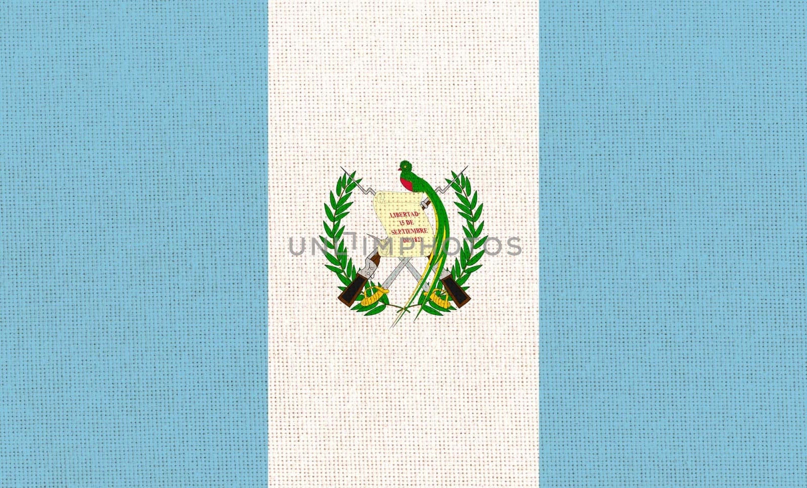 flag of Guatemala. National Guatemala flag on fabric surface. national flag on textured background. Fabric Texture. Republic of Guatemala