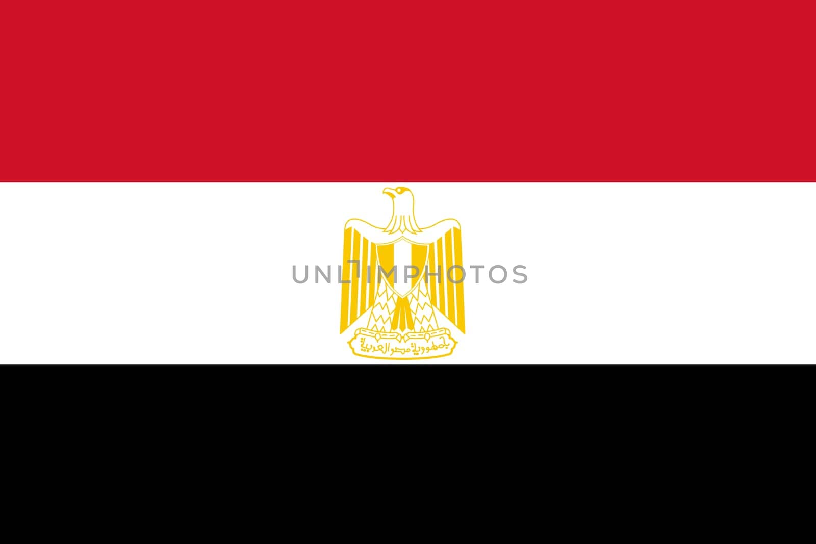 Flag of Egypt. Egyptian flag on fabric surface. Egyptian national flag on textured background. Fabric Texture. Arabian country. Northern Africa