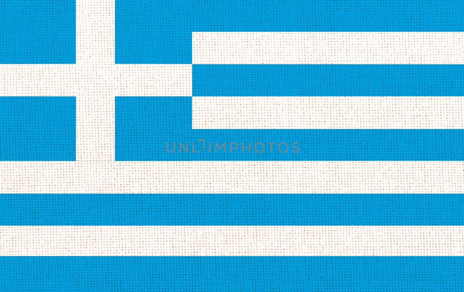 Flag of Greece. Greek state symbol. flag on fabric surface. Fabric Texture. Greek state symbol state symbol. Republic of Greece. European country