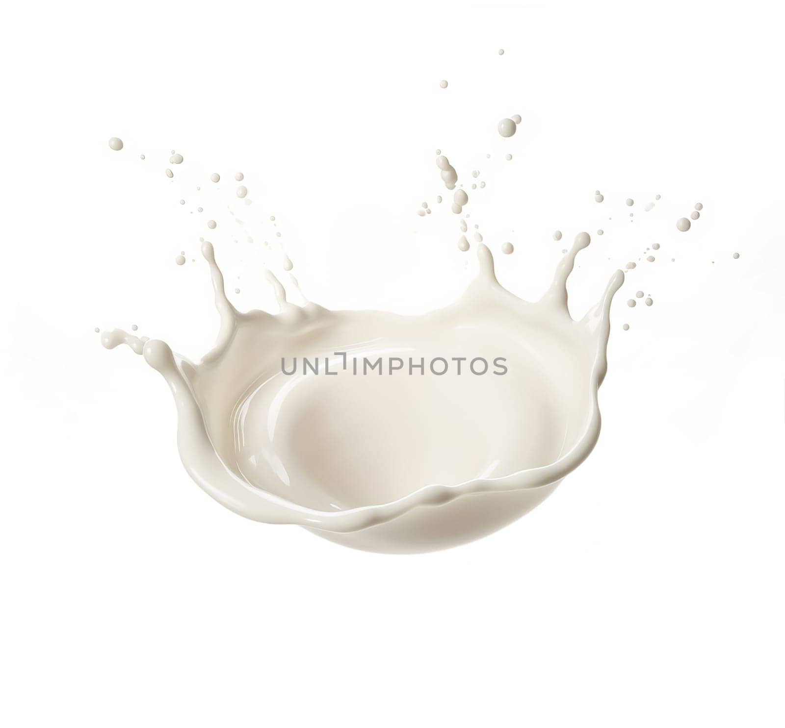 liquid chocolate splash explosion. Isolated On white background. A.I. generated image.