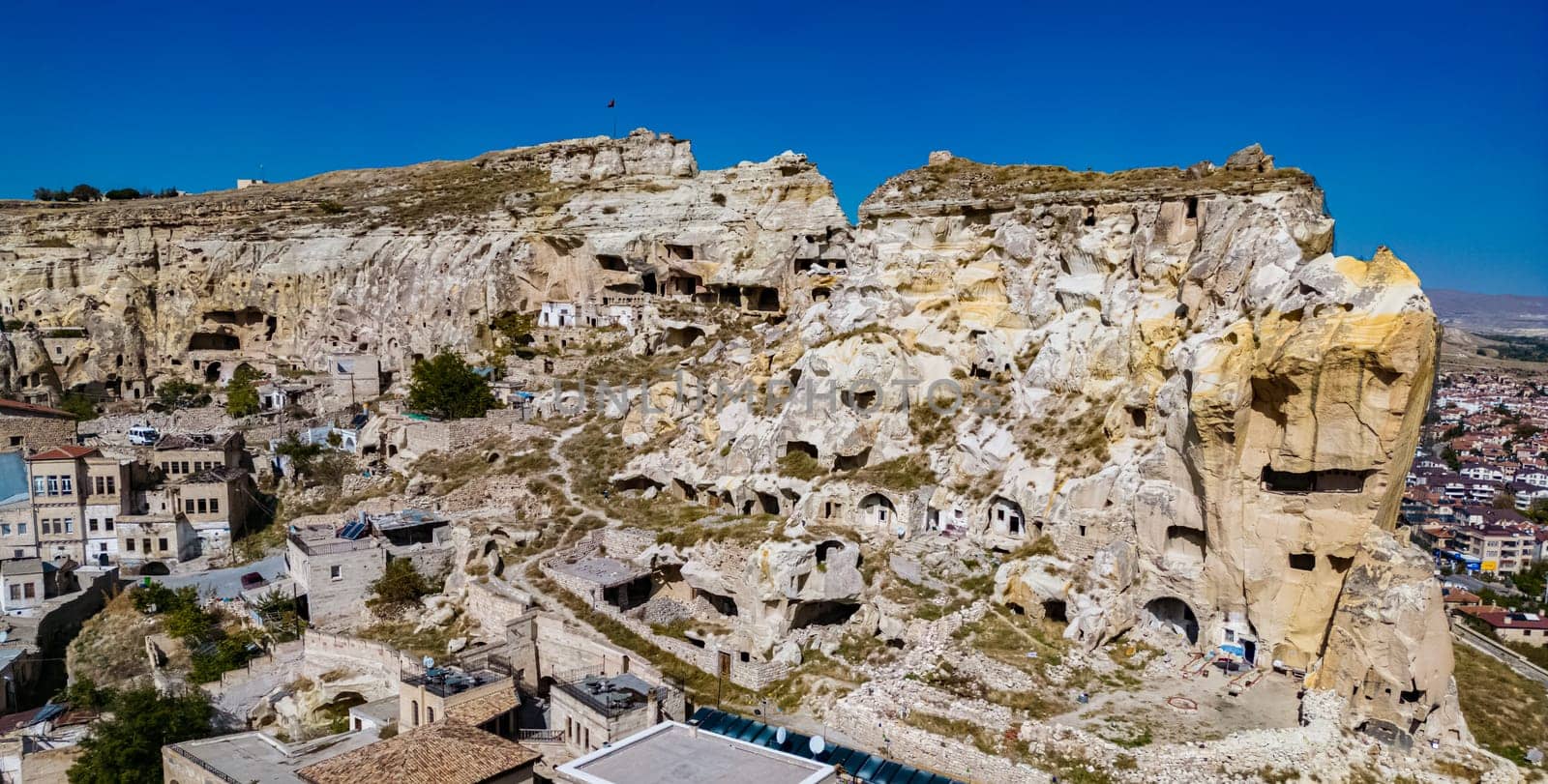View of Urgup in Nevsehir Province in Cappadocia, Turkey.
