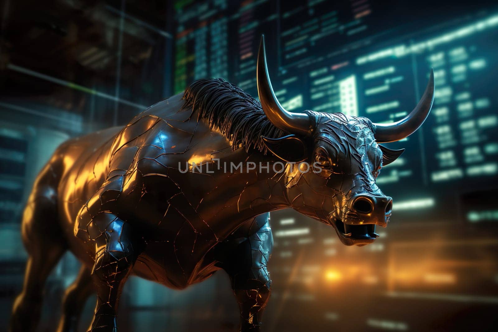 A bull in the stock market