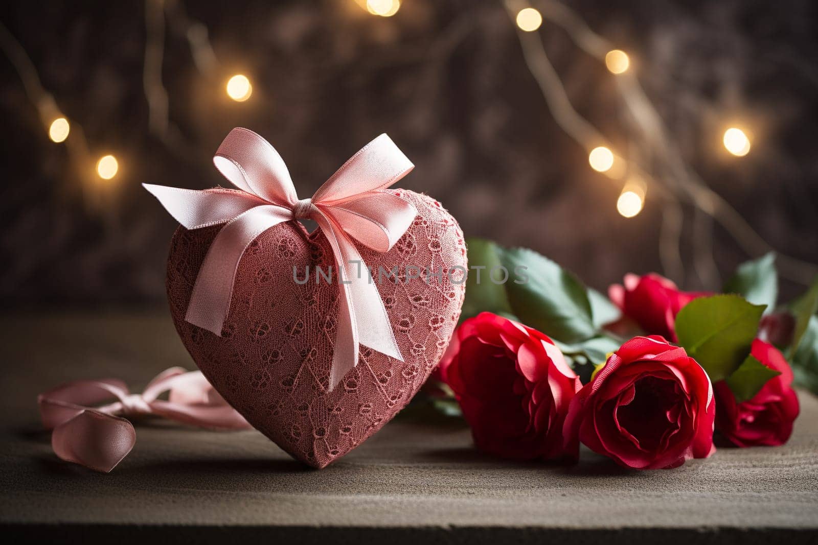 Faith, hope, love and Valentine's Day background. AI generativ.