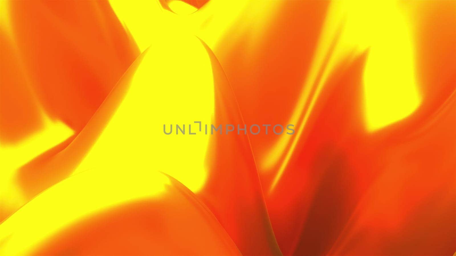 Abstract golden wave. Computer generated 3d render