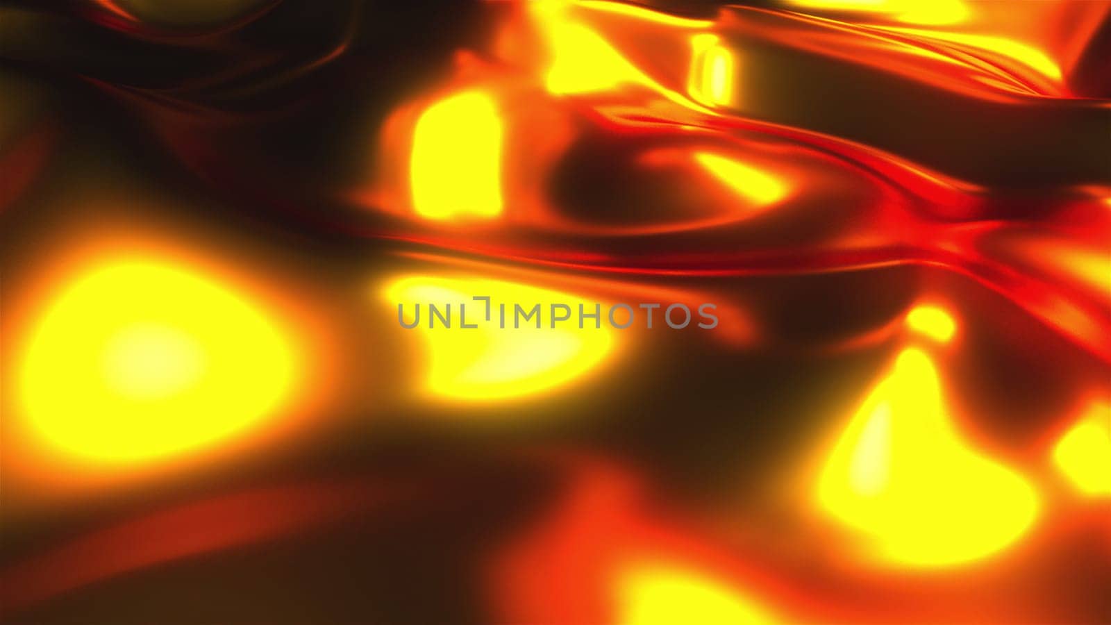 Abstract golden wave. Computer generated 3d render