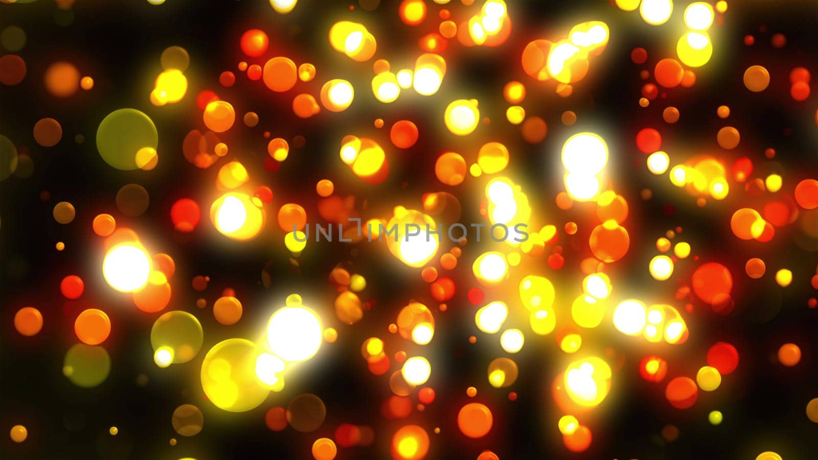 Glittering Gold Christmas. Computer generated 3d render