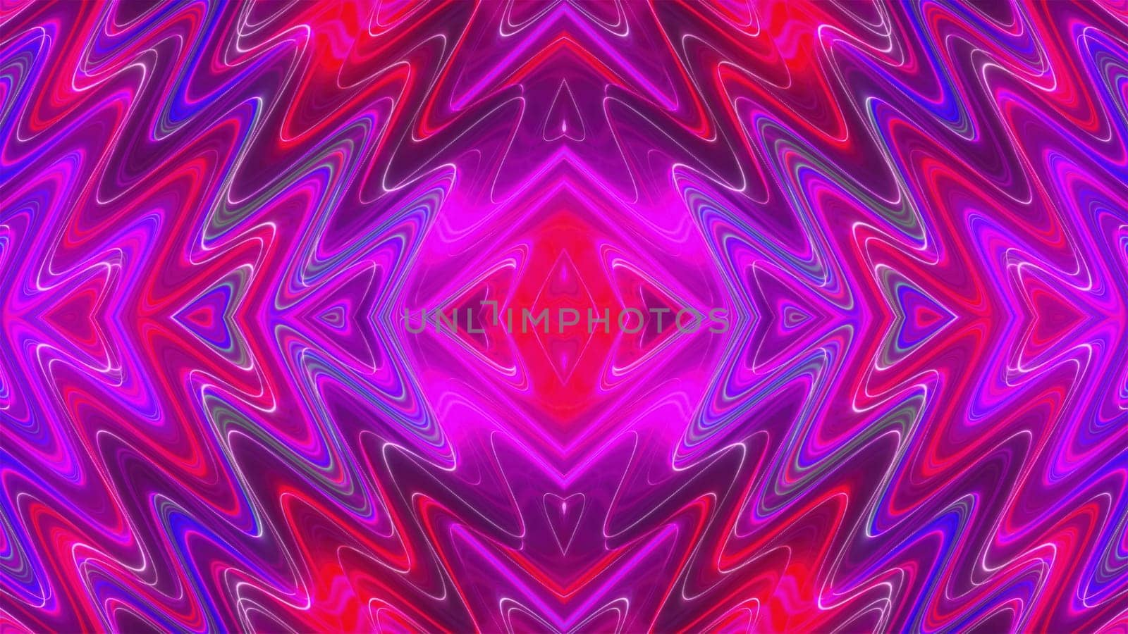 Colorful kaleida neon. Computer generated 3d render
