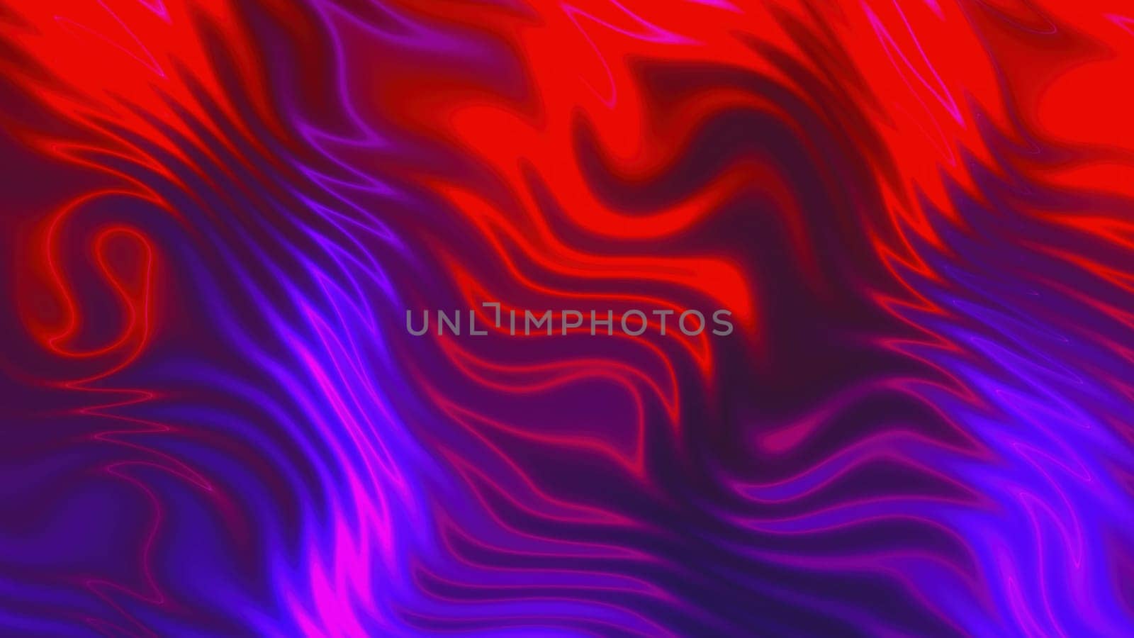 Waving neon lines. Computer generated 3d render