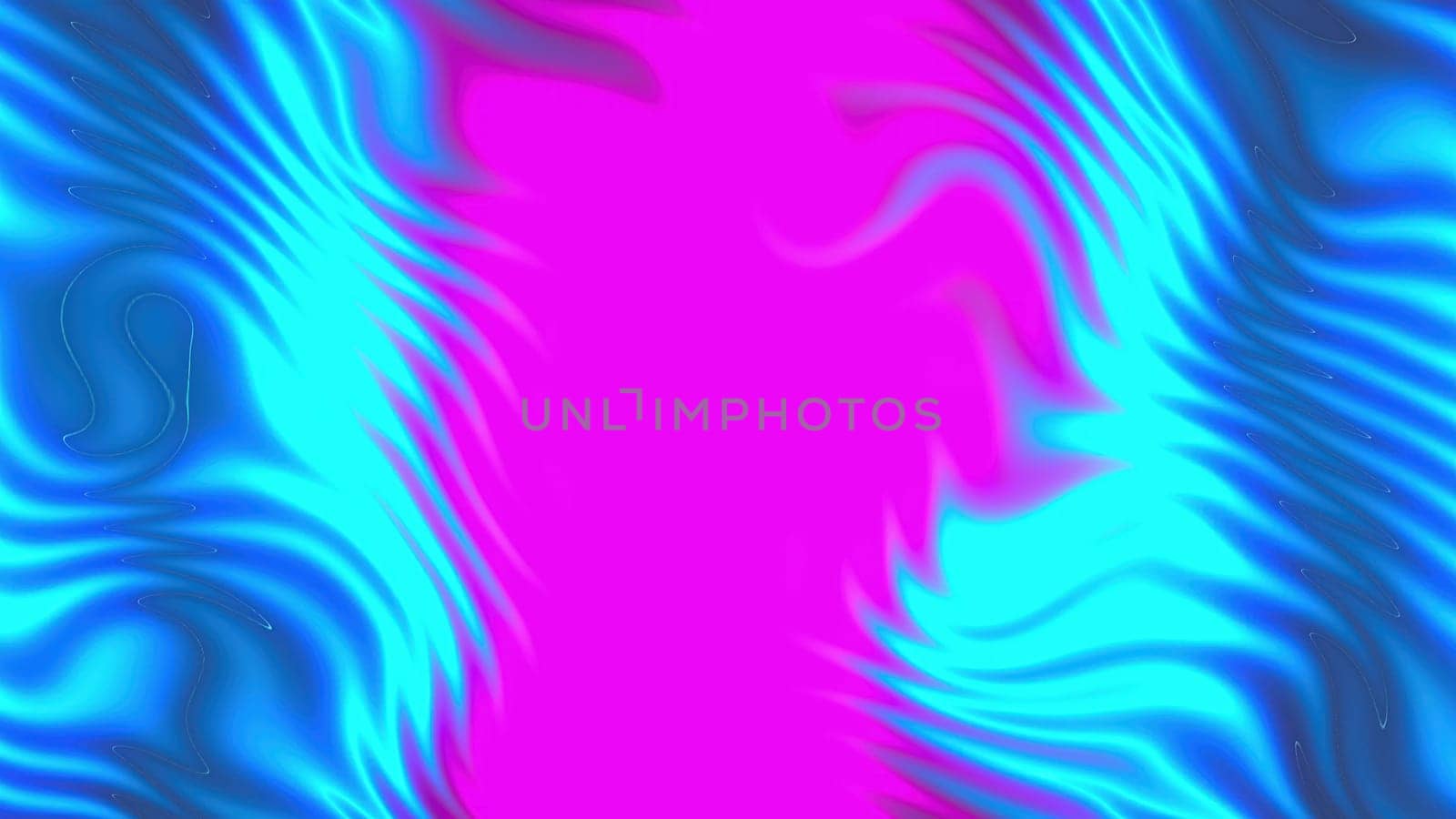Waving neon lines. Computer generated 3d render