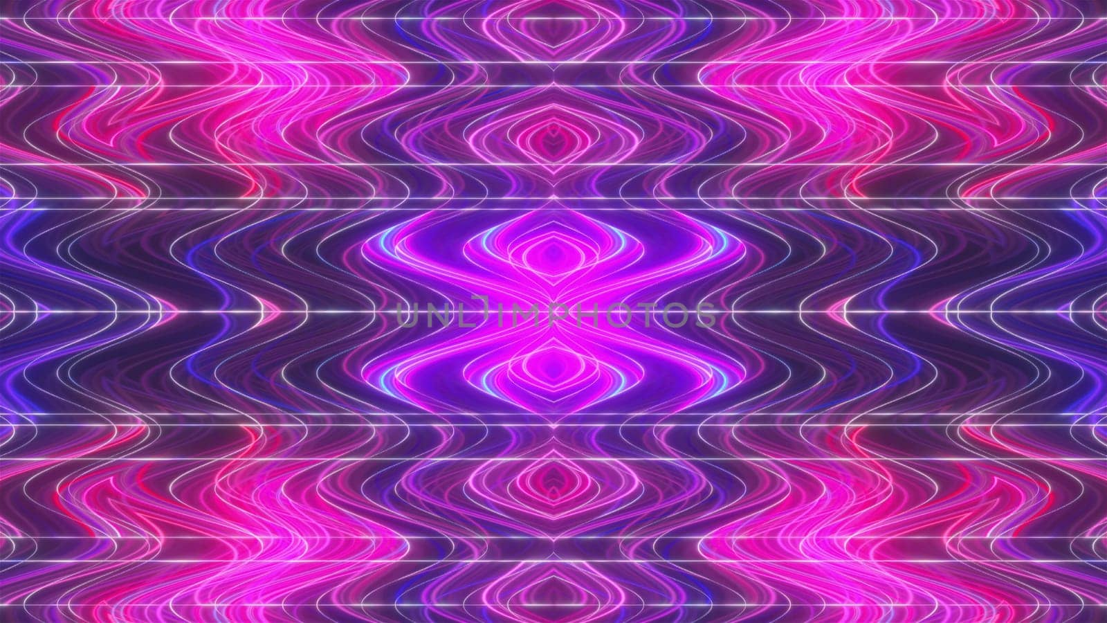 Colorful kaleida neon. Computer generated 3d render