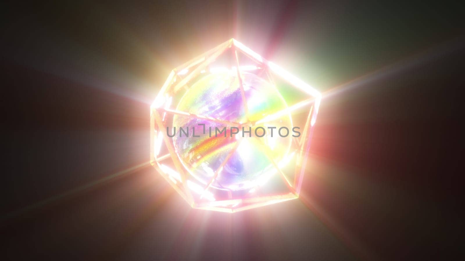 Shine 3d object. Computer generated 3d render