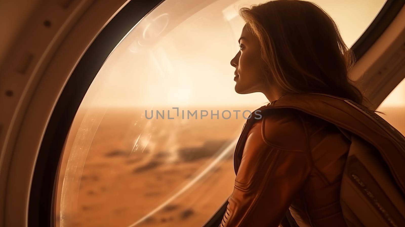 Approaching Mars. Space exploration. Space program. Human exodus to Red Planet.