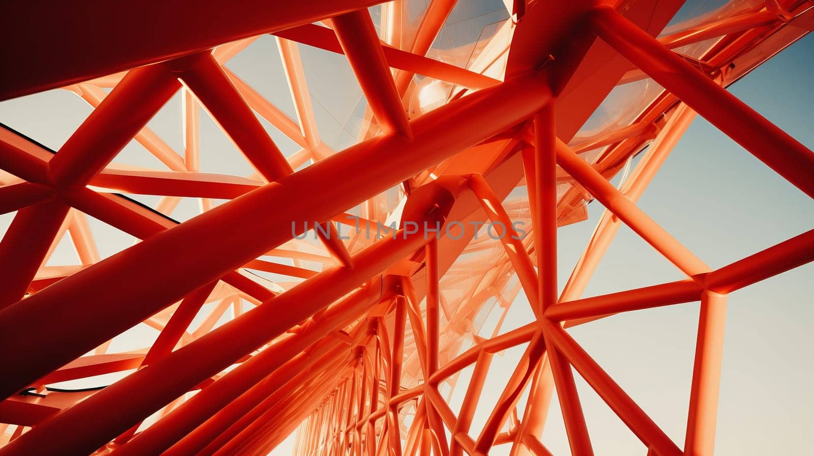 Abstract geometric archicectual photo.