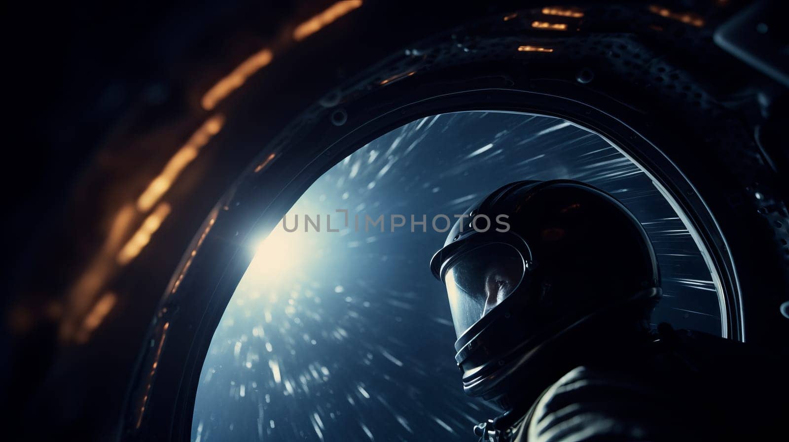 Space scene with stars in the galaxy. Panorama. Universe filled with stars, massive black hole.
