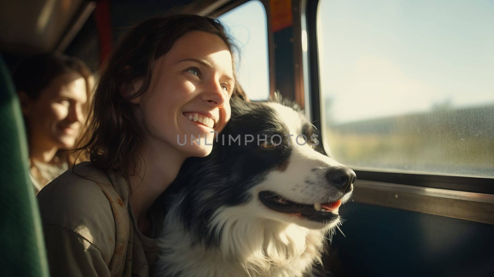 Travelling with house pet. Train ride with dog.