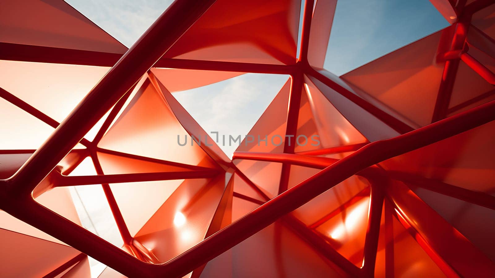 Abstract geometric archicectual photo.
