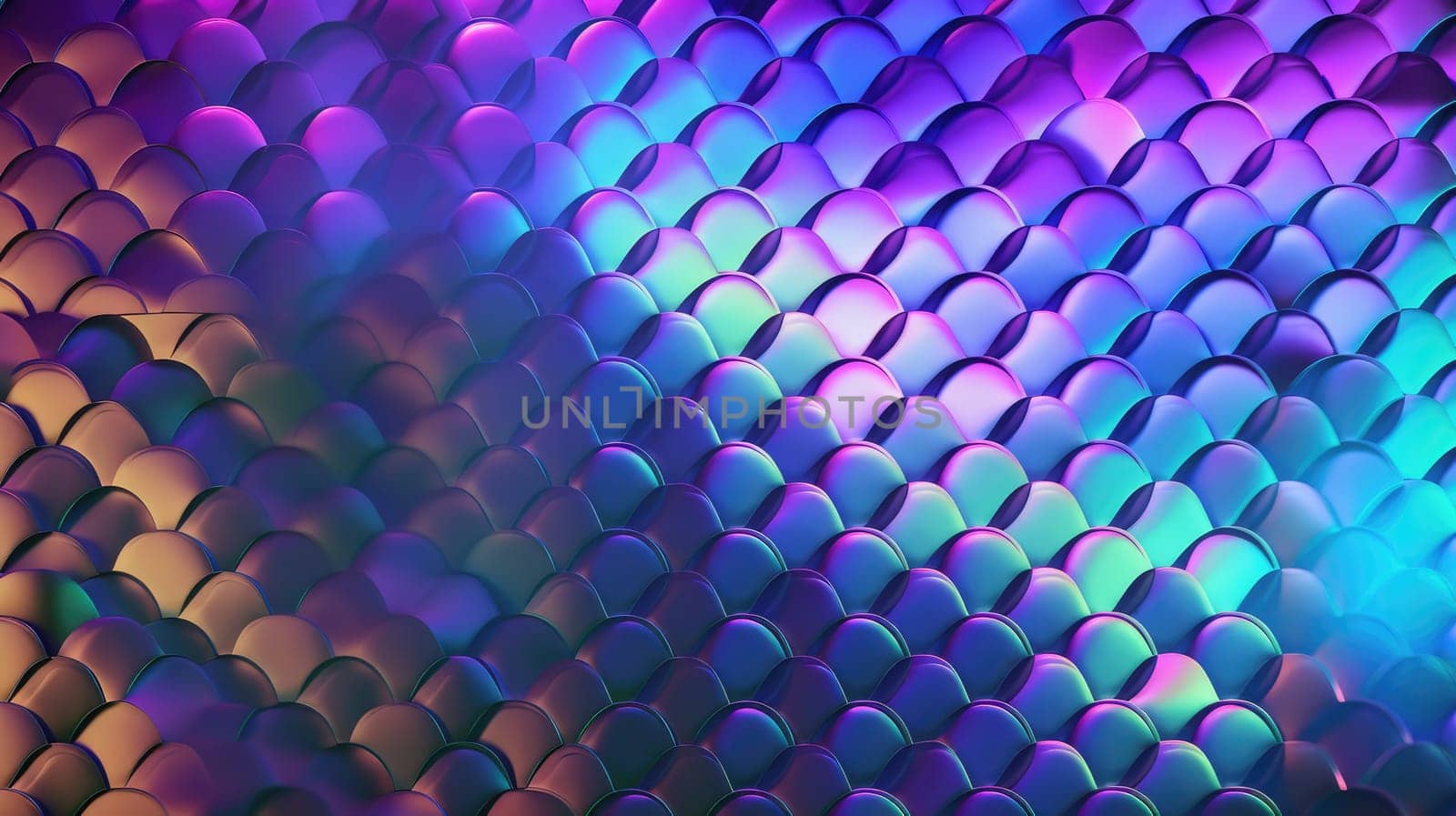 Holographic foil scales abstract background. Generative AI design