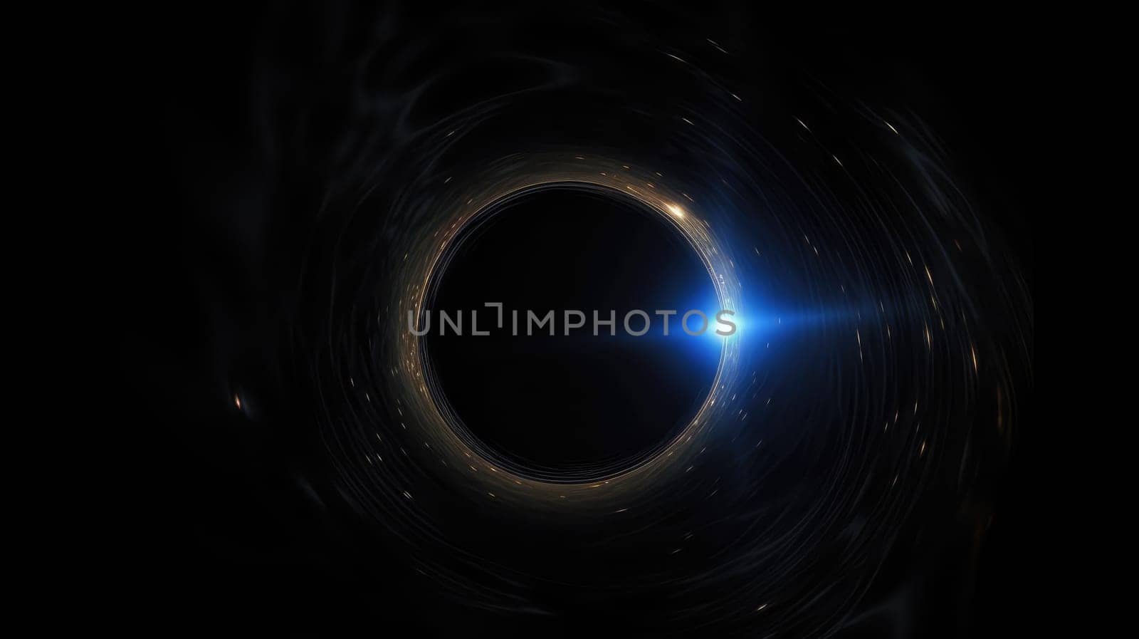 A black hole in space. Generative AI design