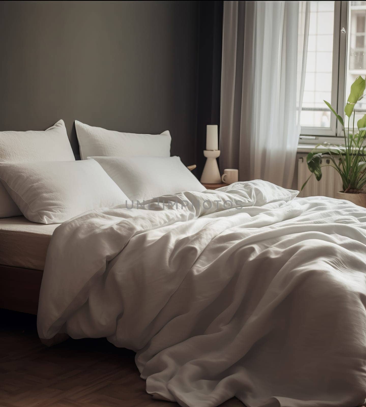 Bedsheets in early morning