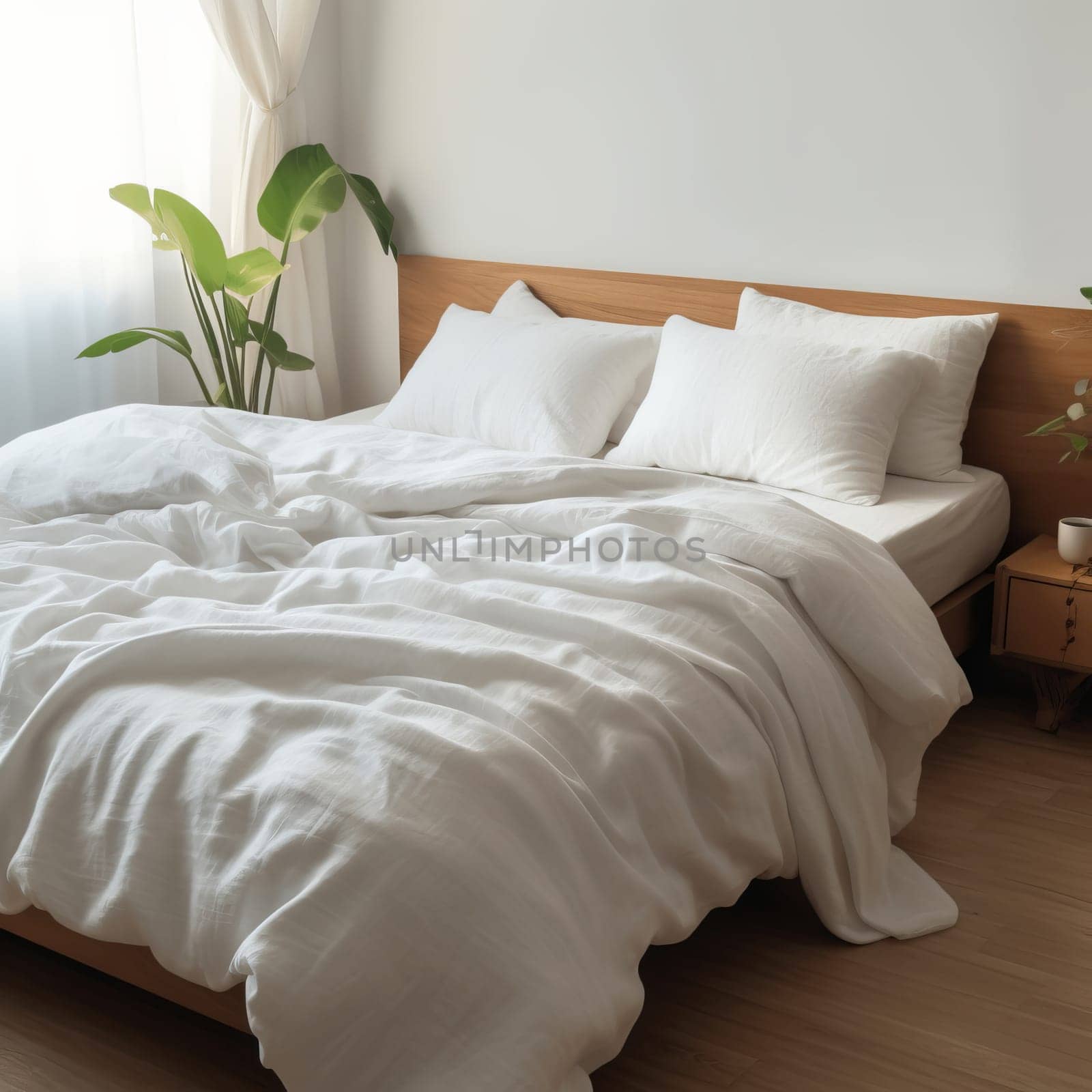 Bedsheets in early morning