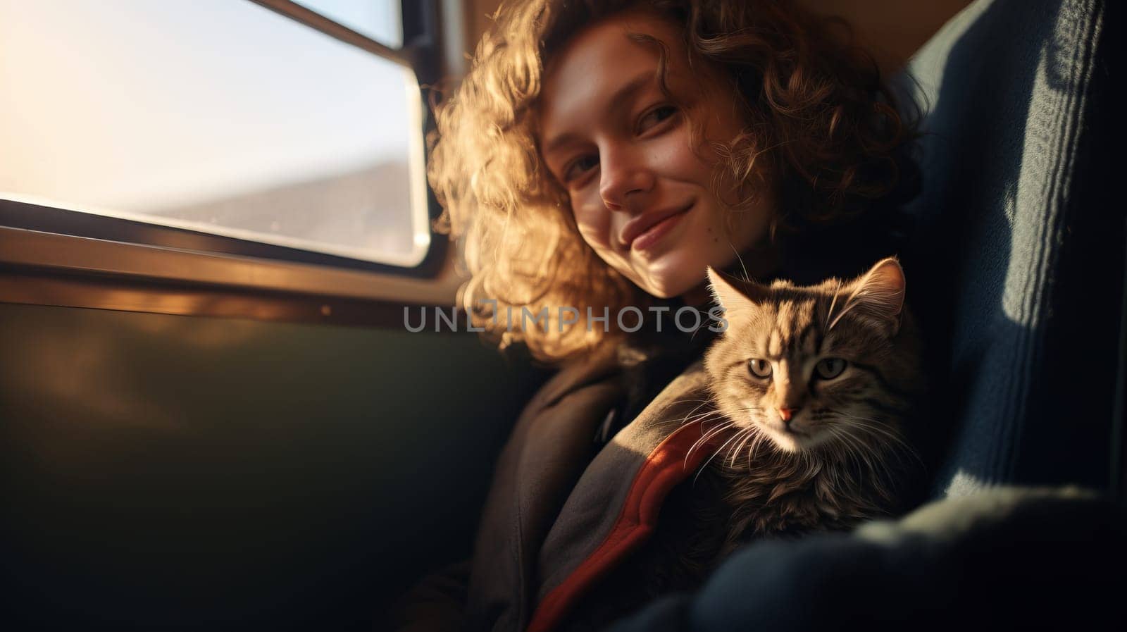 Travelling with house pet. Train ride with cat.