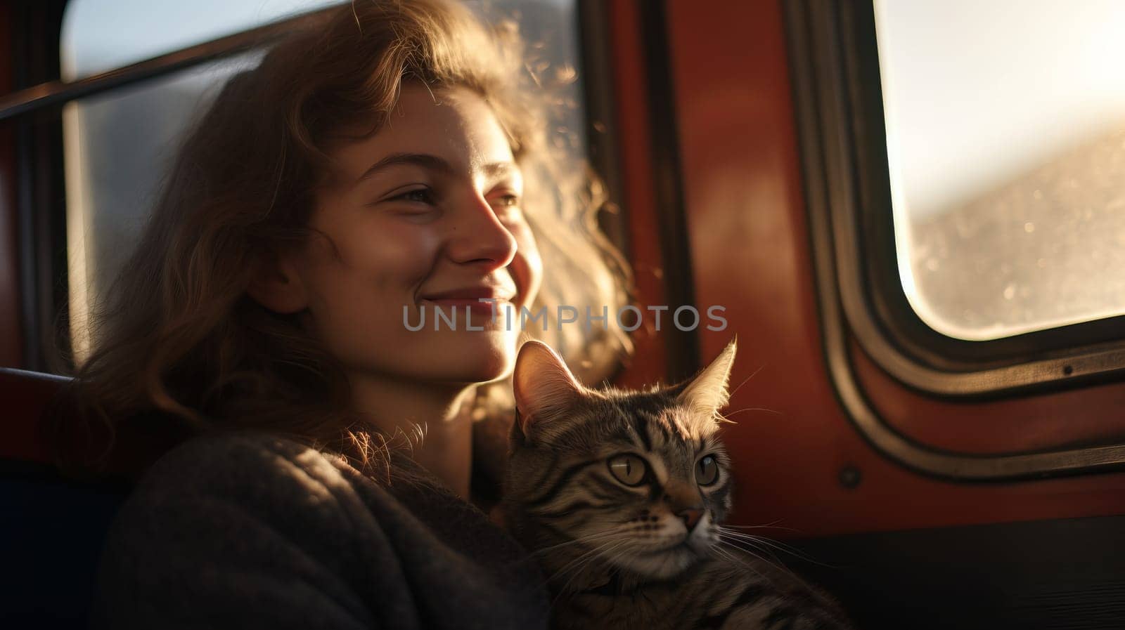 Travelling with house pet. Train ride with cat.